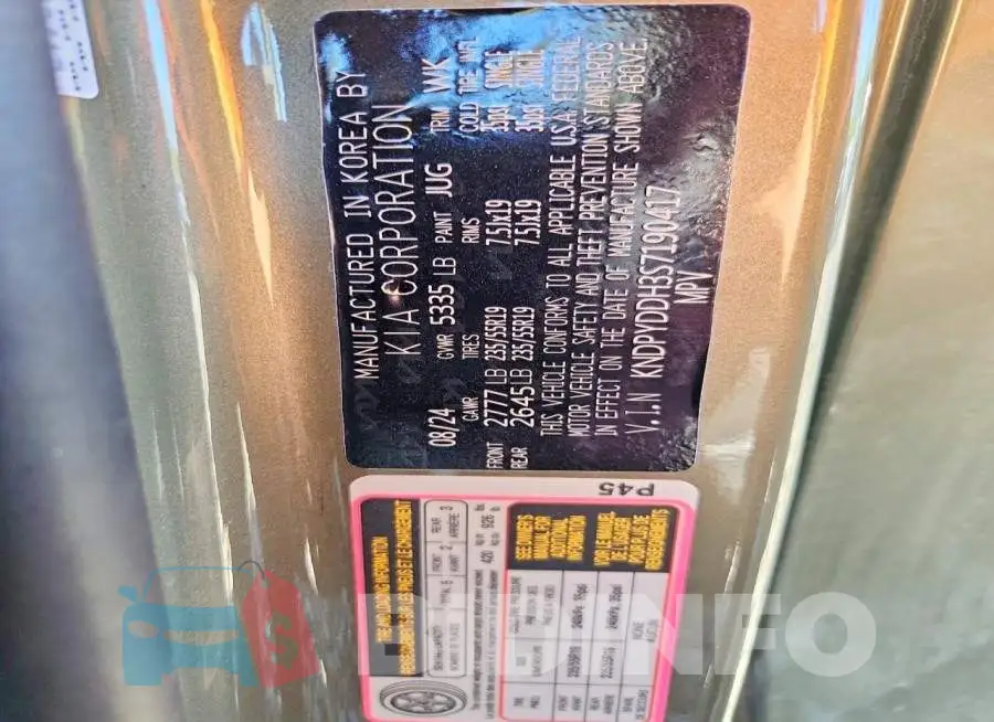 KNDPYDDH3S7190417 Photo# 13