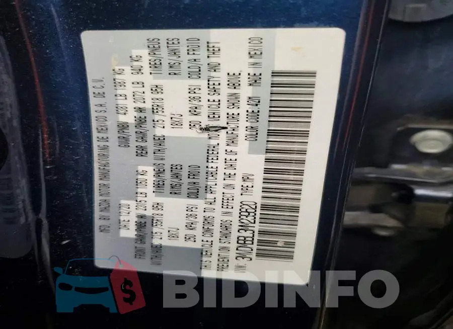 3MVDMBBL3MM239620 Photo# 13