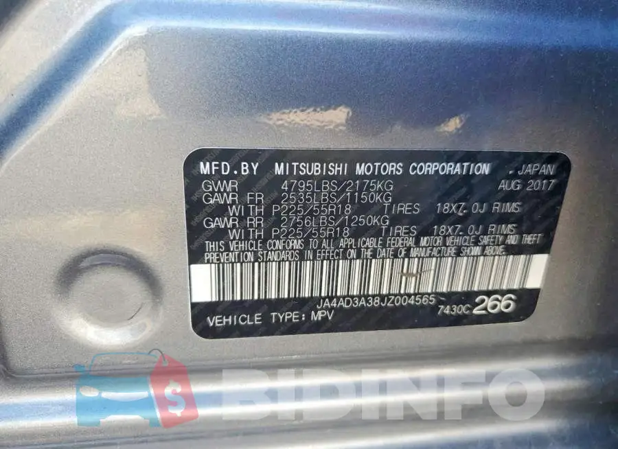JA4AD3A38JZ004565 Photo# 14