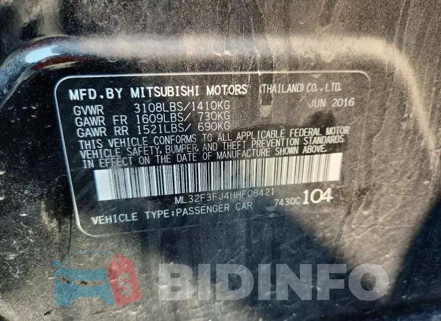 ML32F3FJ4HHF08421 Photo# 13
