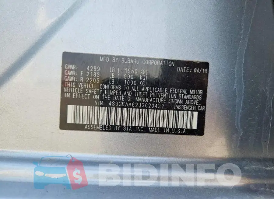 4S3GKAA62J3620432 Photo# 12
