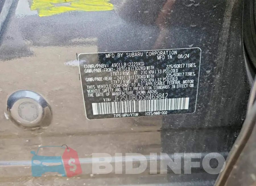 JF2SLDBC6SH469842 Photo# 14