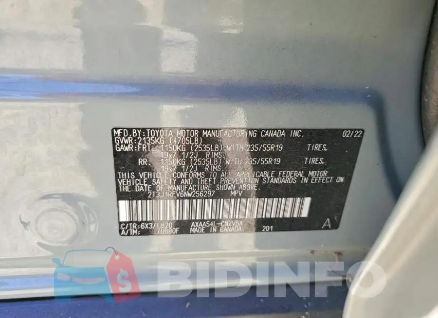 2T3J1RFV6NW256297 Photo# 12