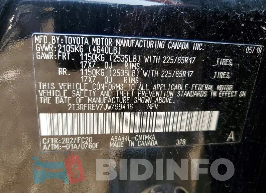 2T3RFREV7JW799416 Photo# 13
