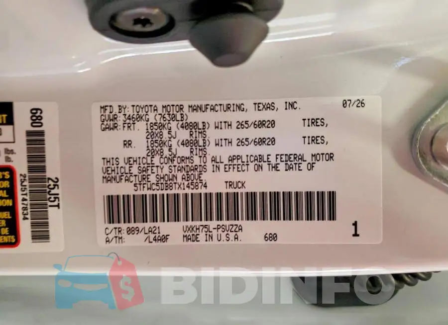 5TFWC5DB8TX145874 Photo# 12