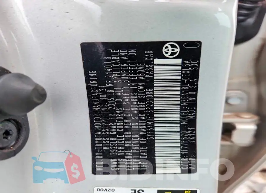 5YFB4MDE1SP231086 Photo# 12