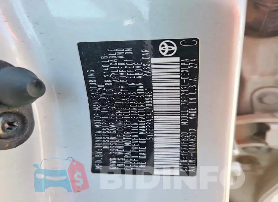 5YFEPRAE4LP099481 Photo# 12