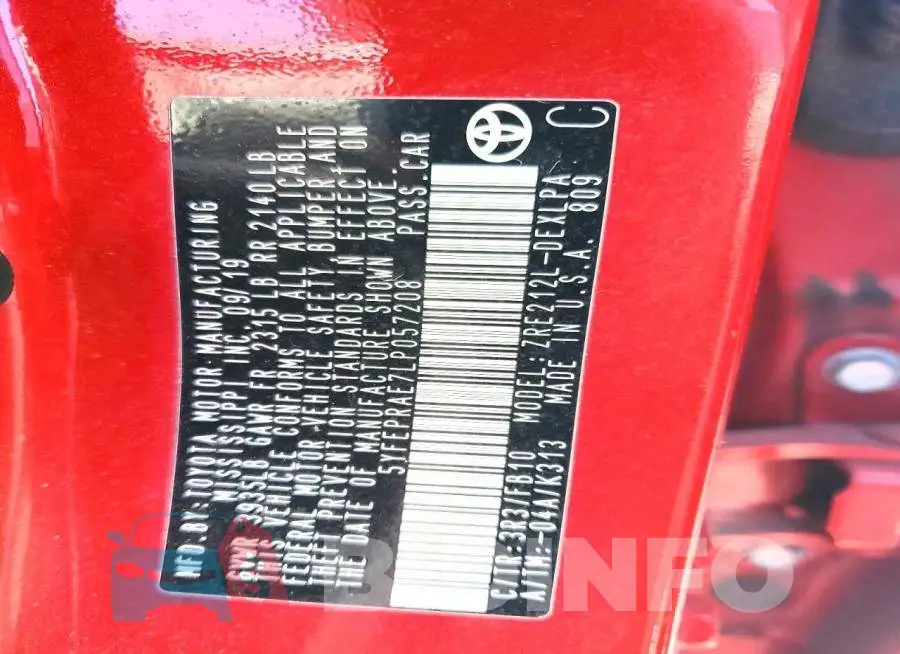 5YFEPRAE7LP057208 Photo# 12