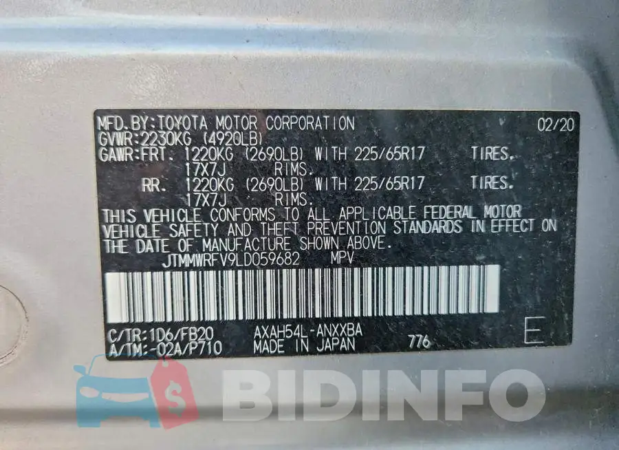 JTMMWRFV9LD059682 Photo# 14