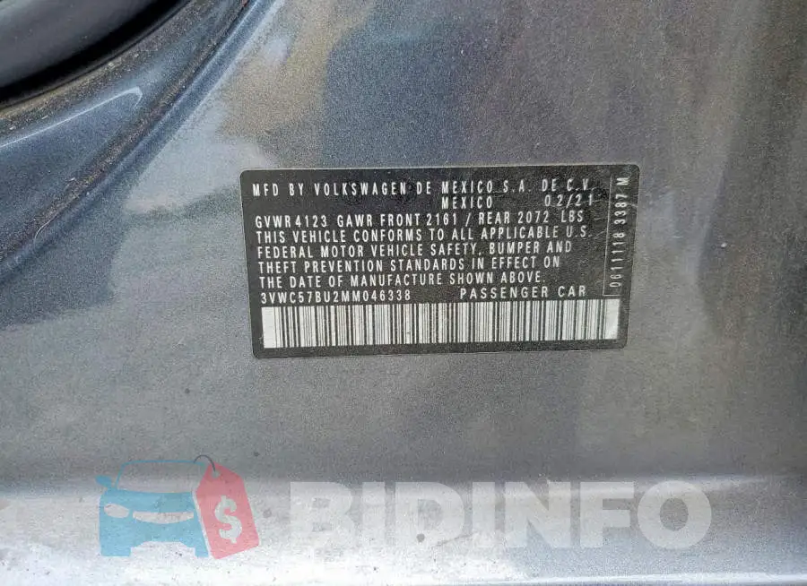 3VWC57BU2MM046338 Photo# 12