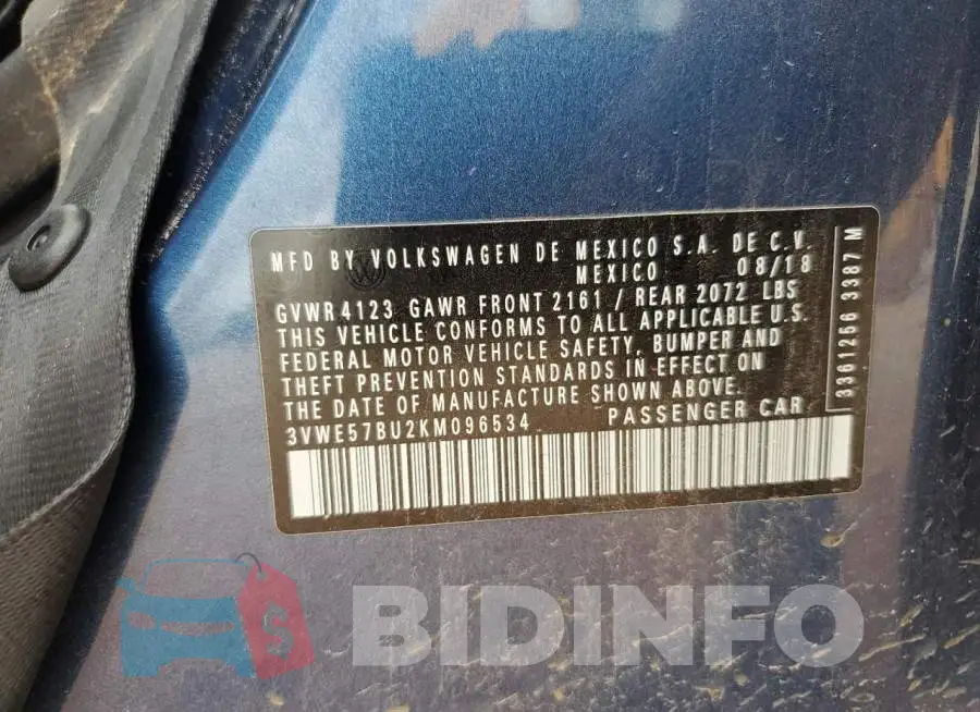 3VWE57BU2KM096534 Photo# 13