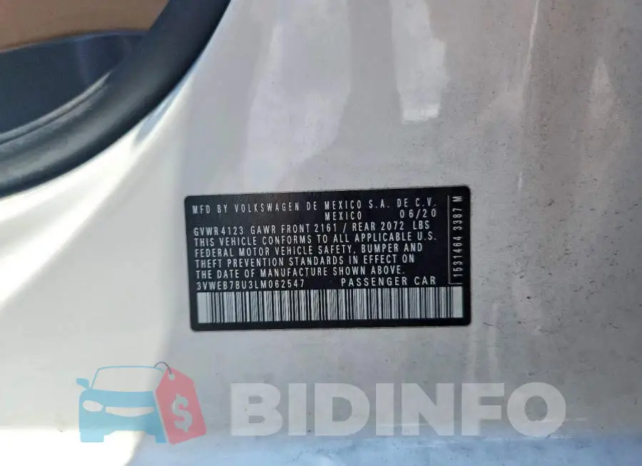 3VWEB7BU3LM062547 Photo# 13
