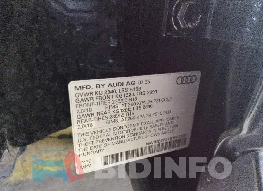 WA1DECF31S1107023 Photo# 13