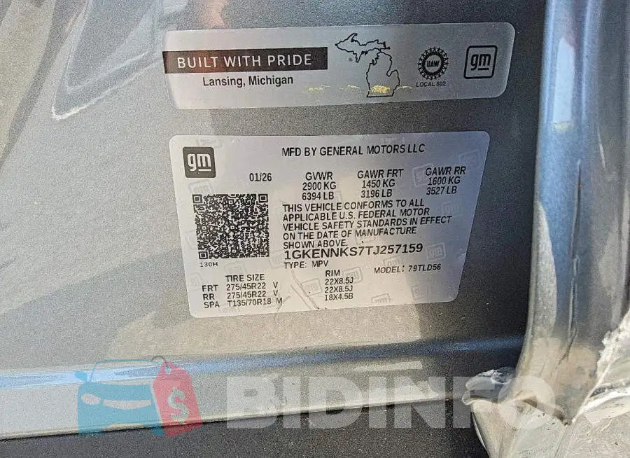 1GKENNKS7TJ257159 Photo# 13