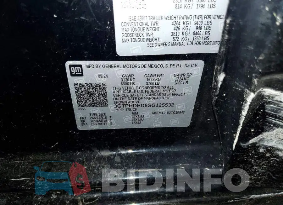 3GTPHDED8SG125532 Photo# 12