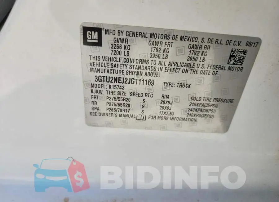 3GTU2NEJ2JG111169 Photo# 12