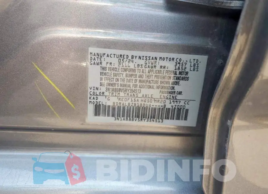 3N1AB8BV5RY354513 Photo# 12