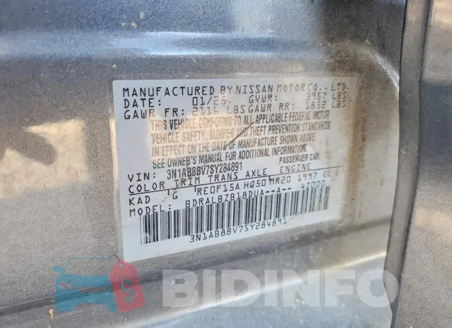3N1AB8BV7SY284891 Photo# 12