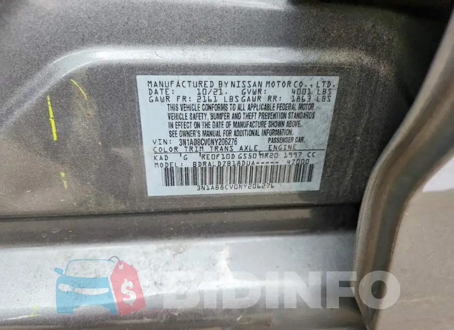 3N1AB8CV0NY206276 Photo# 13