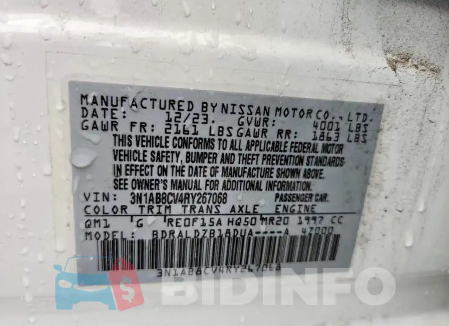 3N1AB8CV4RY267068 Photo# 12