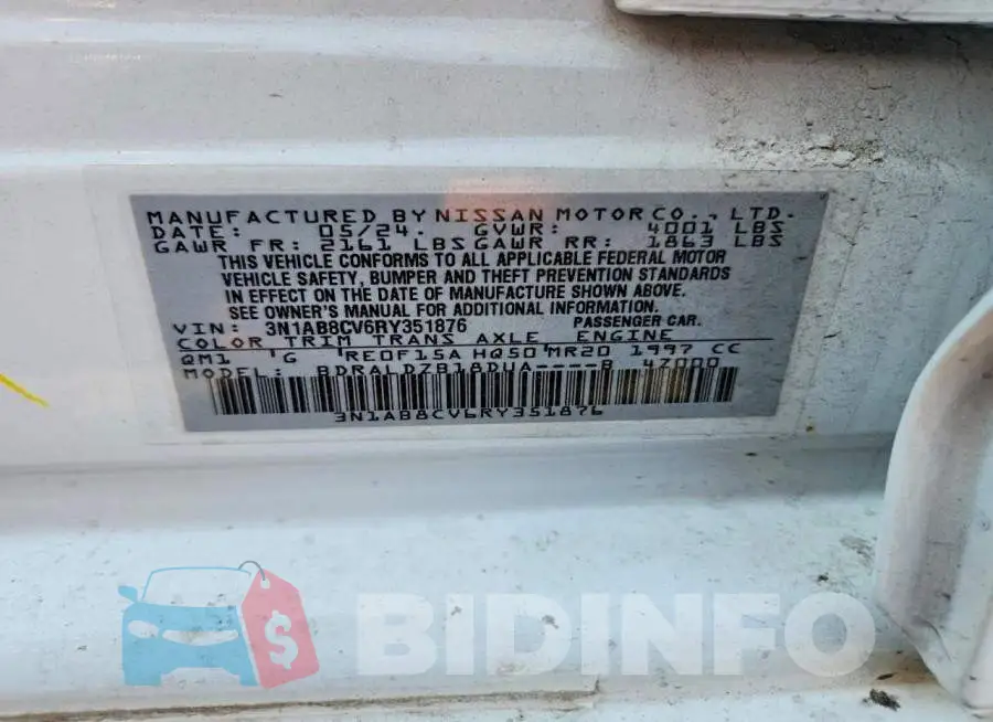 3N1AB8CV6RY351876 Photo# 12