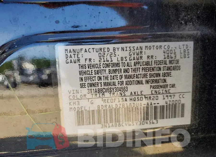 3N1AB8CV6SY304563 Photo# 13