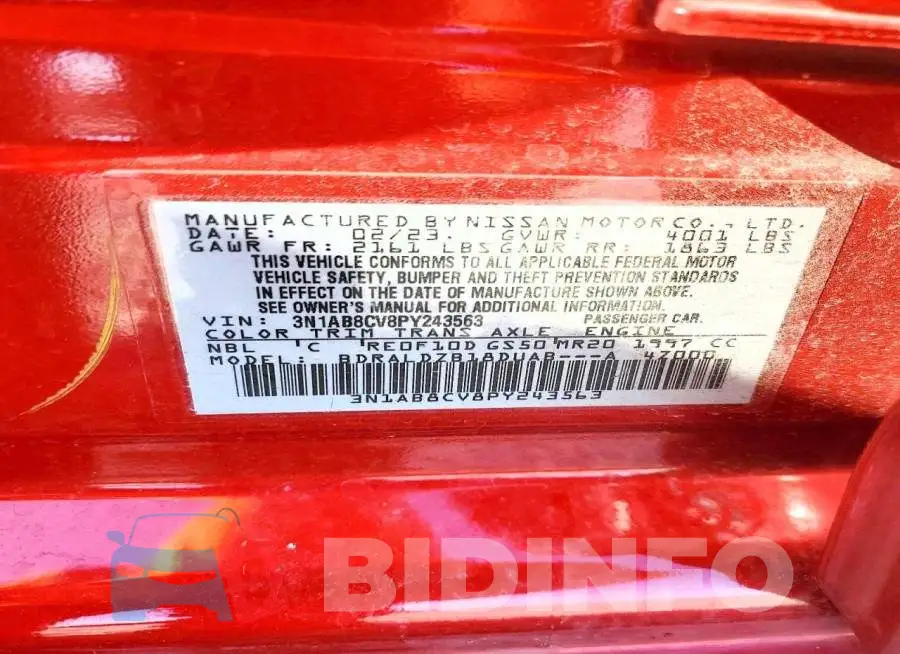 3N1AB8CV8PY243563 Photo# 12