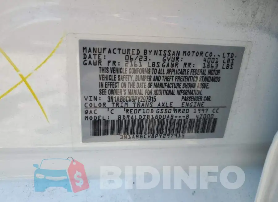 3N1AB8CV8PY297915 Photo# 12