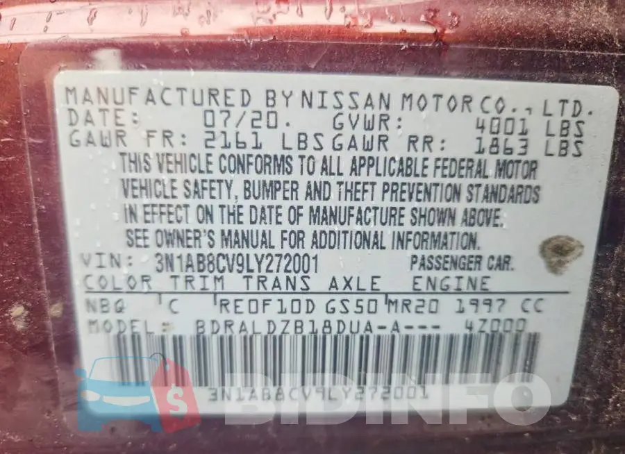 3N1AB8CV9LY272001 Photo# 12