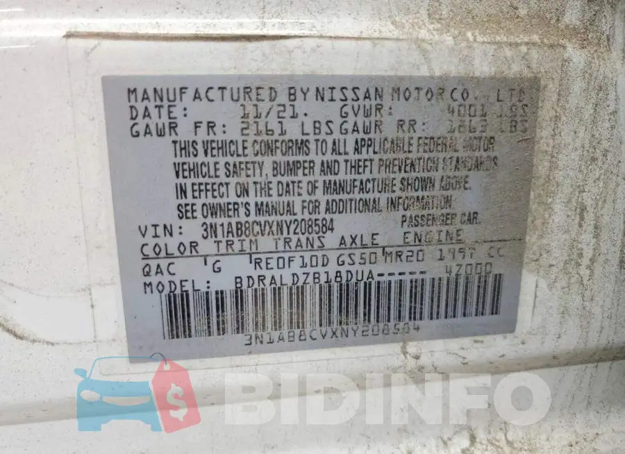3N1AB8CVXNY208584 Photo# 12