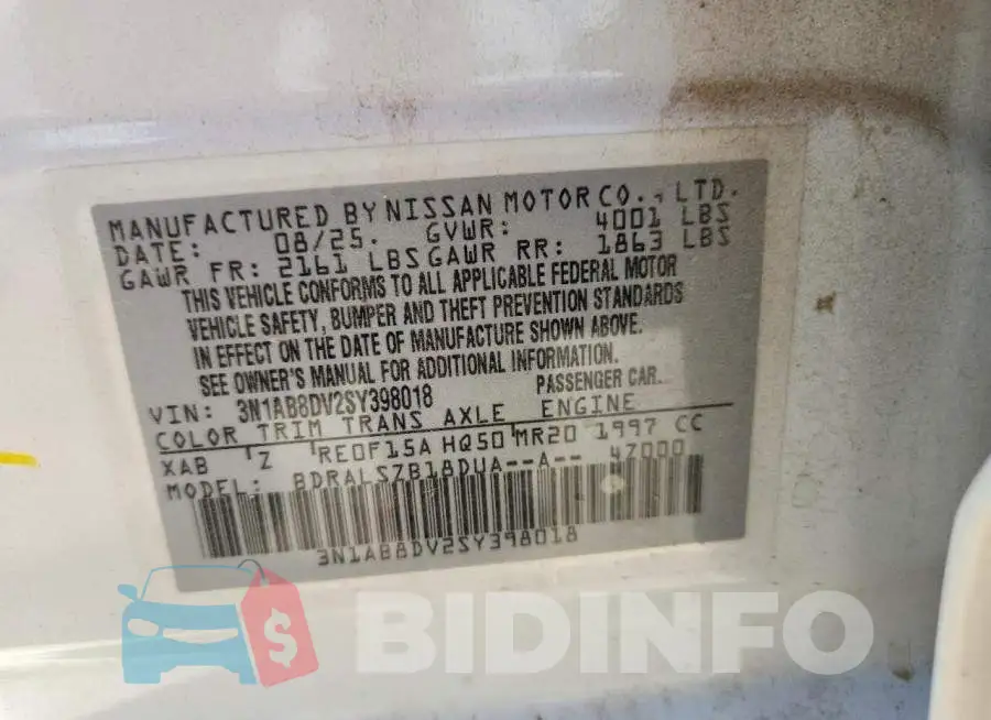 3N1AB8DV2SY398018 Photo# 12