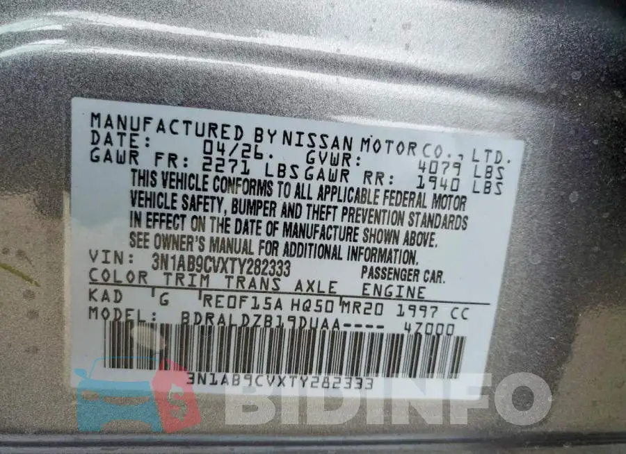 3N1AB9CVXTY282333 Photo# 12