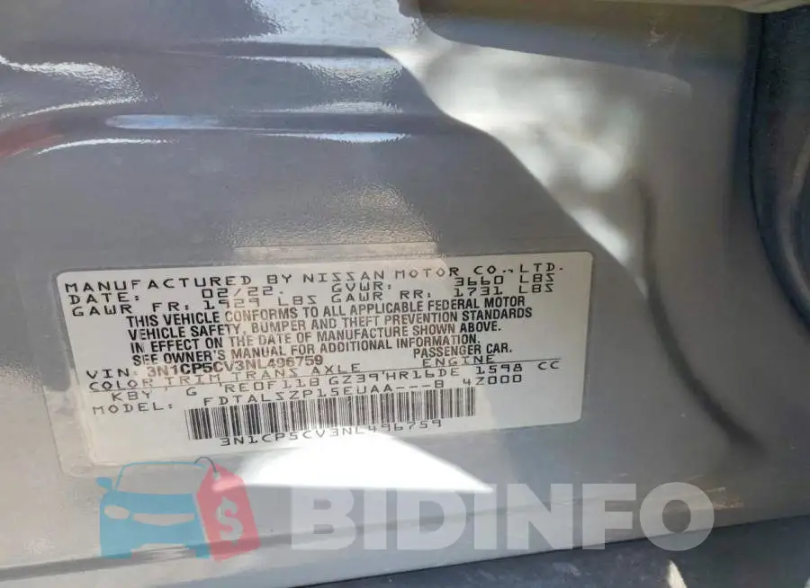 3N1CP5CV3NL496759 Photo# 13