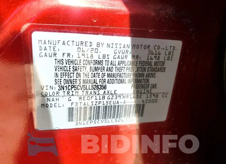 3N1CP5CV5LL526356 Photo# 13