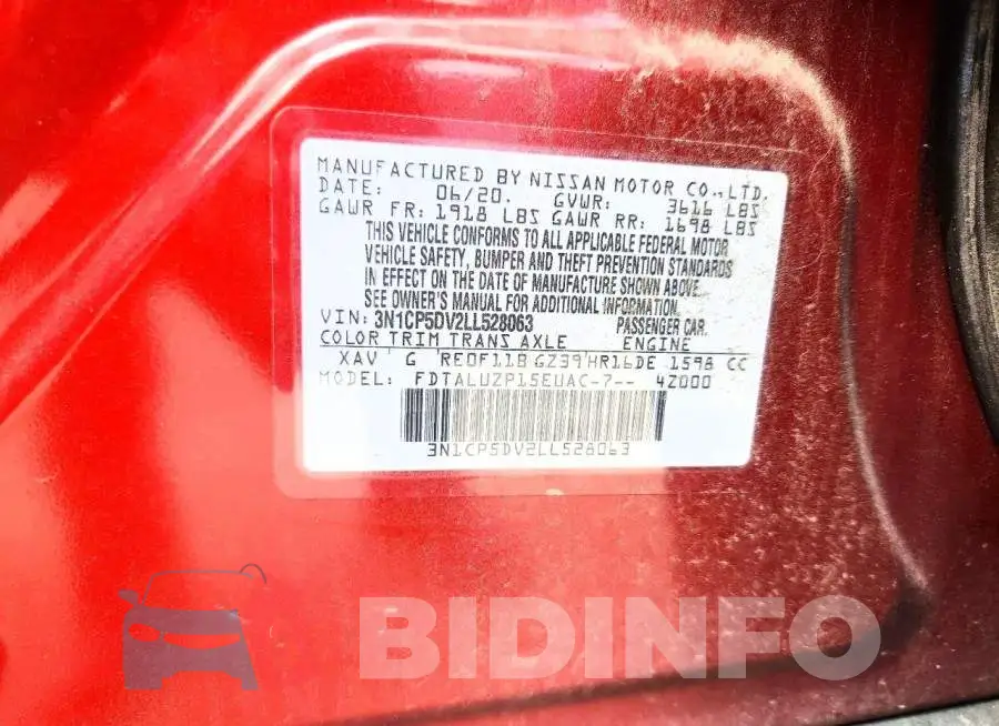 3N1CP5DV2LL528063 Photo# 12