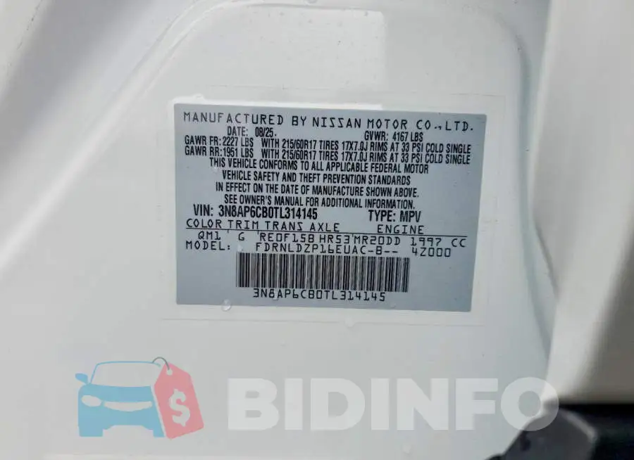3N8AP6CB0TL314145 Photo# 13