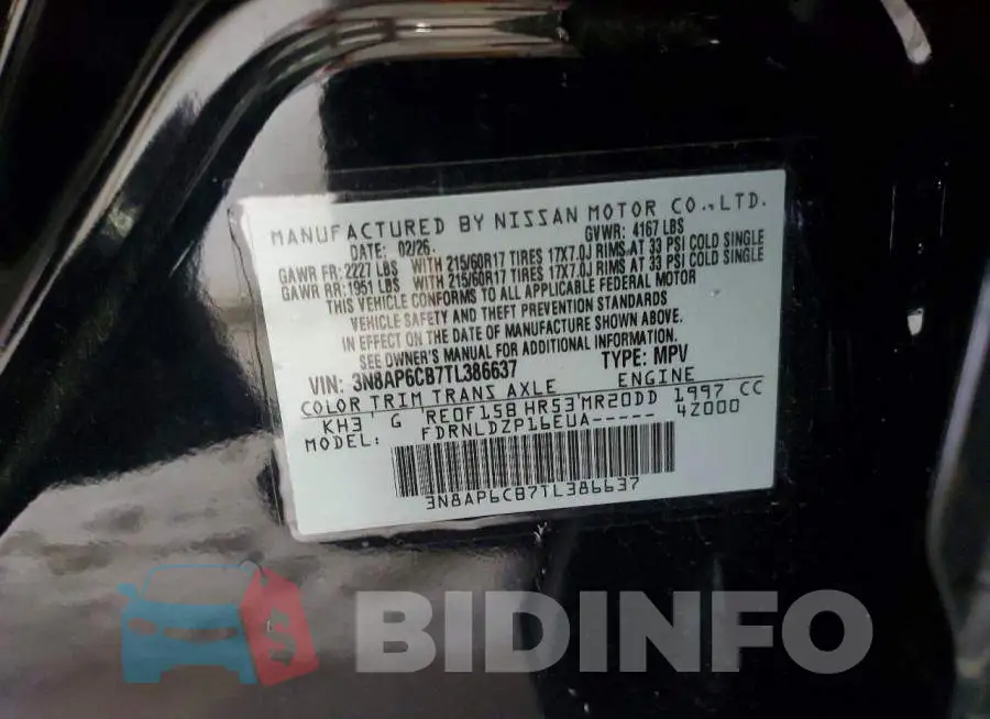 3N8AP6CB7TL386637 Photo# 13