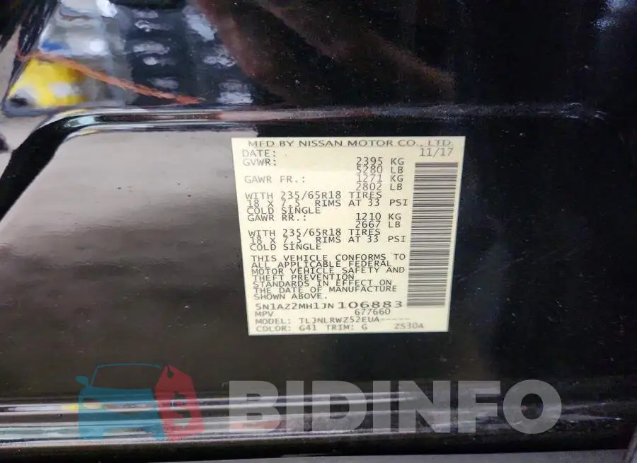 5N1AZ2MH1JN106883 Photo# 13