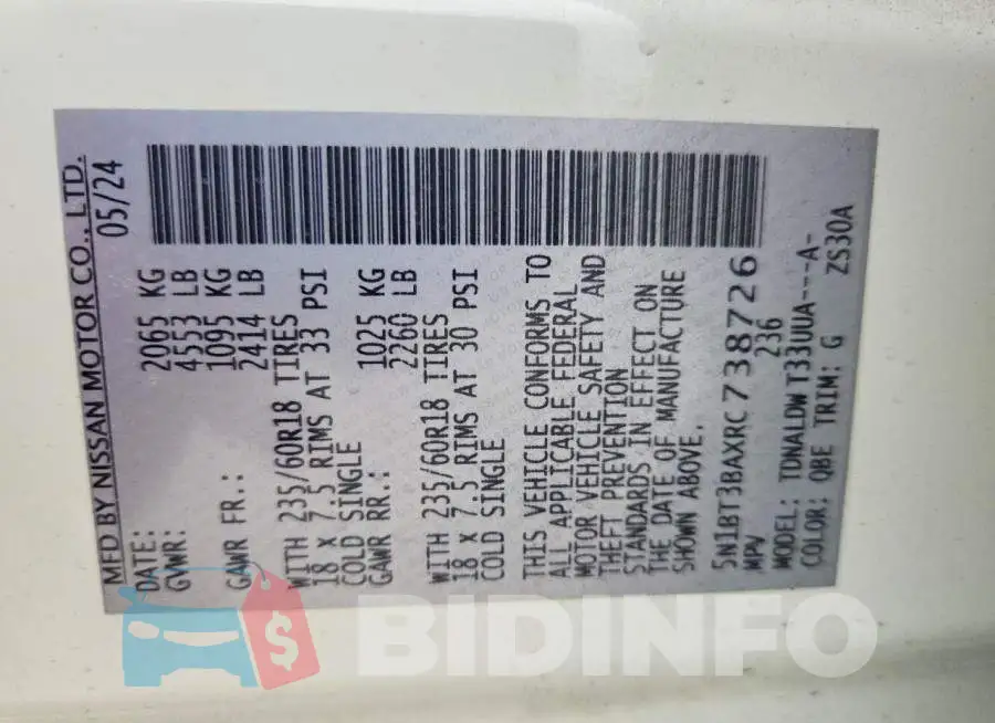 5N1BT3BAXRC738726 Photo# 12