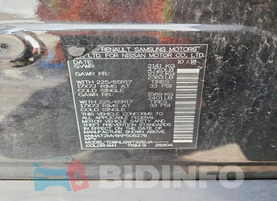 KNMAT2MV6KP506276 Photo# 12