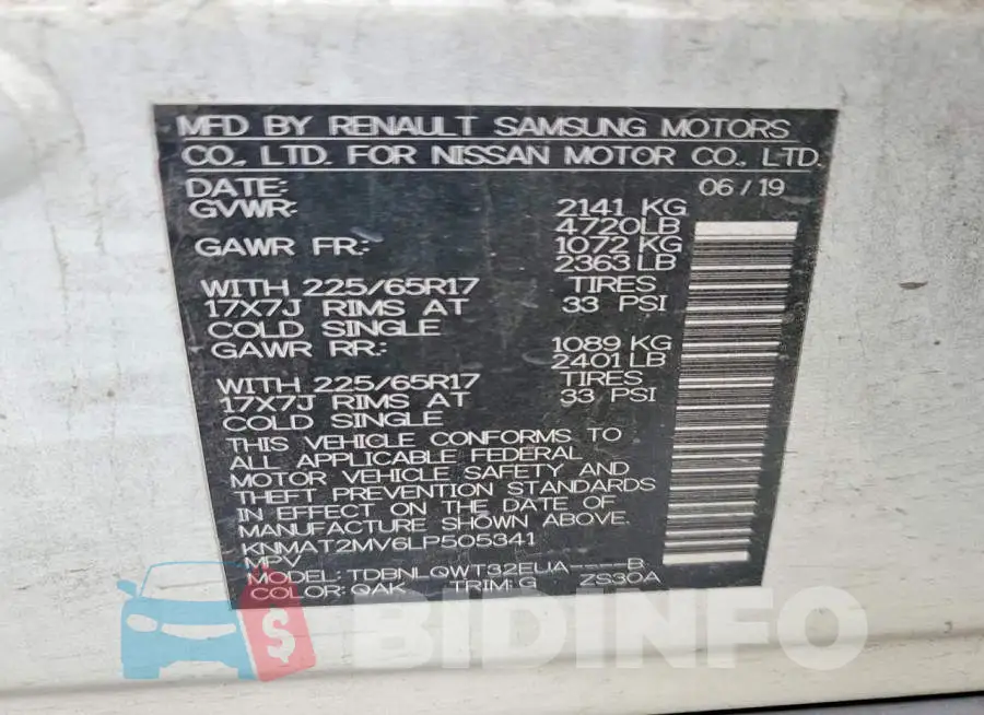 KNMAT2MV6LP505341 Photo# 13