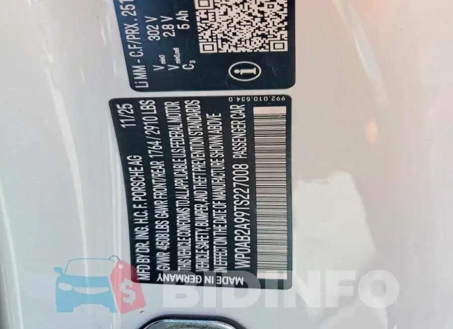 WP0AB2A99TS227008 Photo# 13