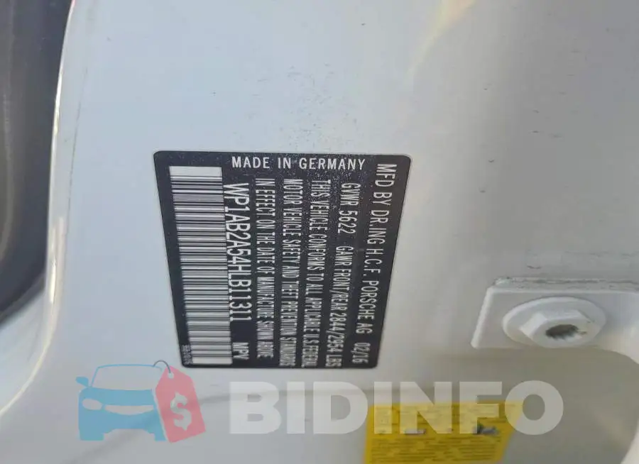 WP1AB2A54HLB11311 Photo# 13