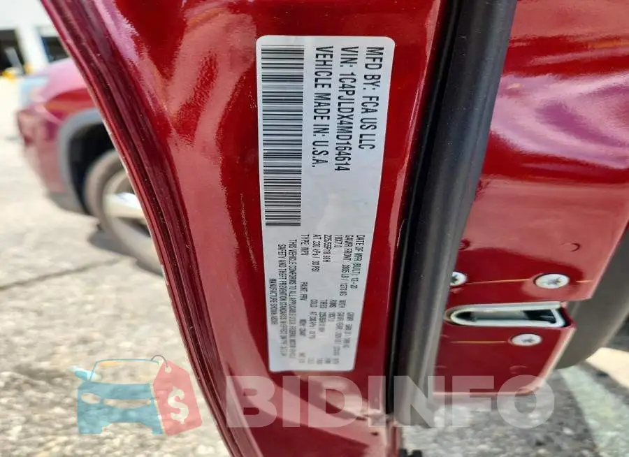 1C4PJLDX4MD164614 Photo# 13
