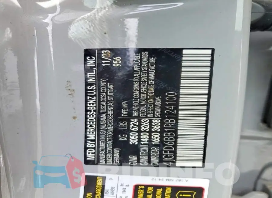4JGFD6BB1RB124100 Photo# 13