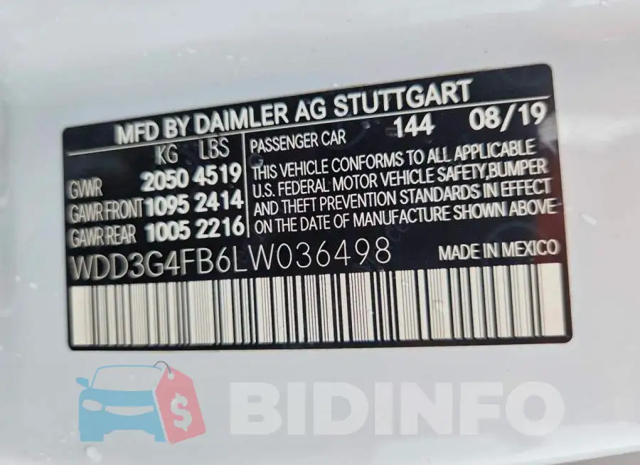 WDD3G4FB6LW036498 Photo# 12