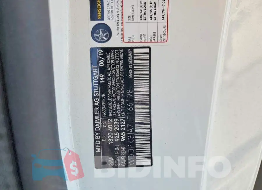 WDDPK3JA7LF166198 Photo# 13
