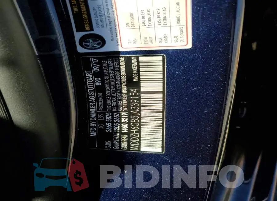 WDDZH6GB5JA339154 Photo# 12