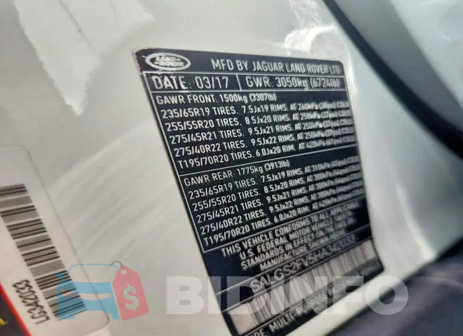 SALGS2FV5HA342033 Photo# 13