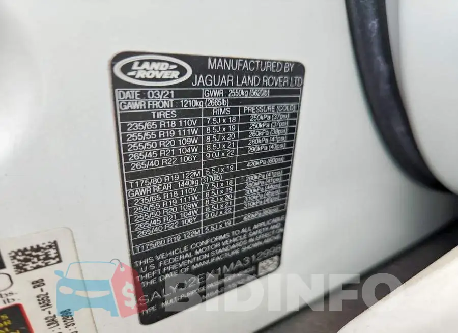 SALYJ2EX1MA312998 Photo# 14